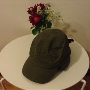 Olive Green Hat - Lands' End - Extra Small